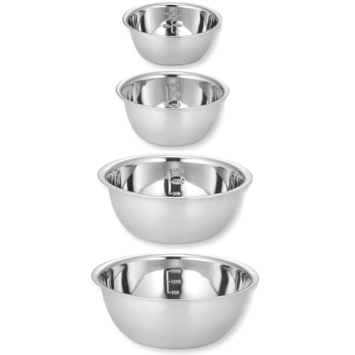 ST-4 Stainless Steel Bowls for Easier Cooking (4 pieces) 4972940564323