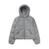 (W) Authentic Flying Lightweight Hooded Down Jacket Silver