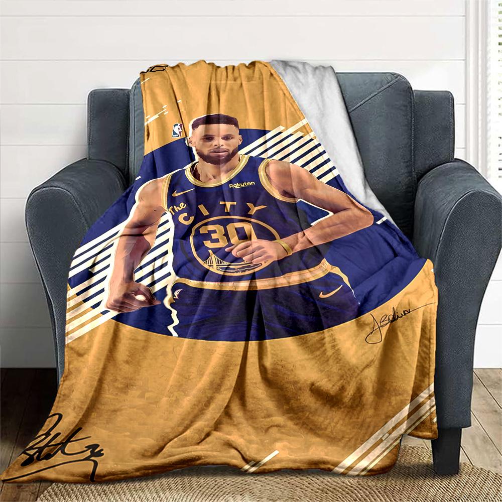 Golden State Warriors Decke Weich & Gemütlich Geeignet für Wohnzimmer Büro Meeresufer für Alle Jahreszeiten Stilvolle Dekoration