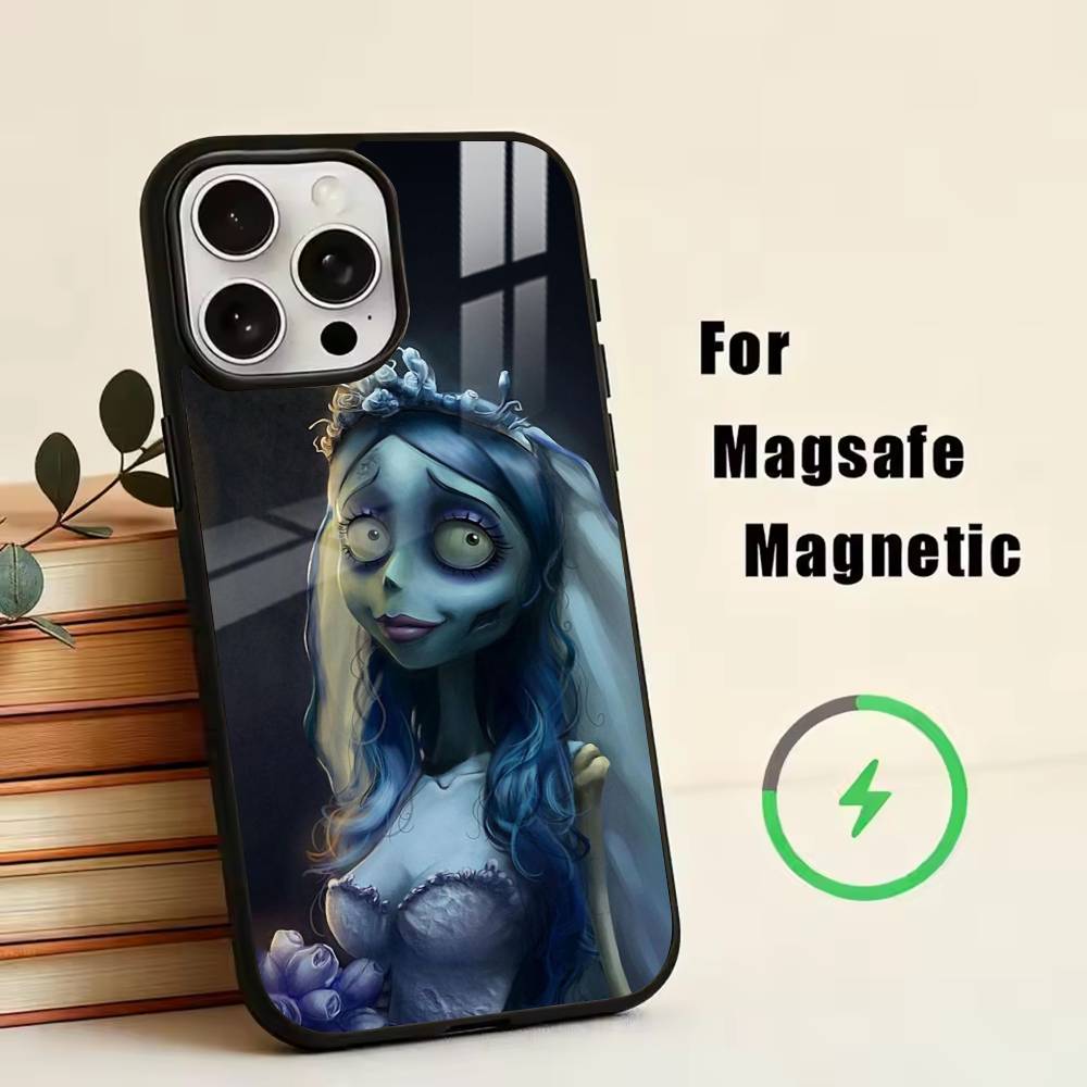 Corpse Bride-E-Emily  Phone Case For iPhone17,16,15,14,13,12,11 Plus,Pro Magnetic with Magsafe Wireless Charging