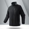 Men's Thick Fleece Stand Up Collar Warm Jacket with Fleece Zipper Cardigan and Fleece Jacket