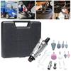 Mollytek 16-Piece Air Die Grinder Set for Polishing and Grinding, 1/4" Air Rotary Tool, 10 Types of Grinding Wheels, with Storage Case