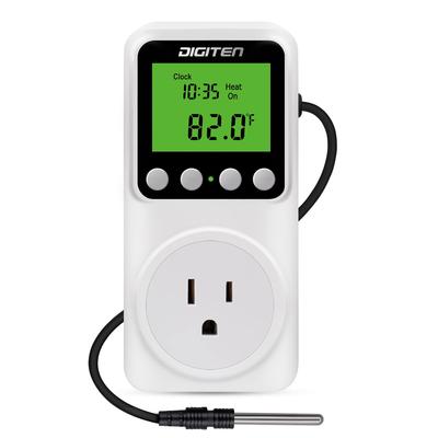 DIGITEN Temperature Temperature Control Reptile Thermostat with Greenhouse Thermostat with Heat Mat Thermostat Outlet for and Temperature Control for