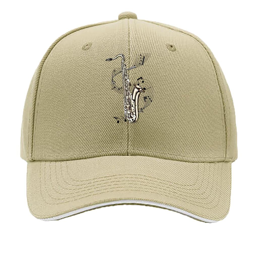 Saxophone Music InstruUnisext Themed Design Sandwich Baseball Cap