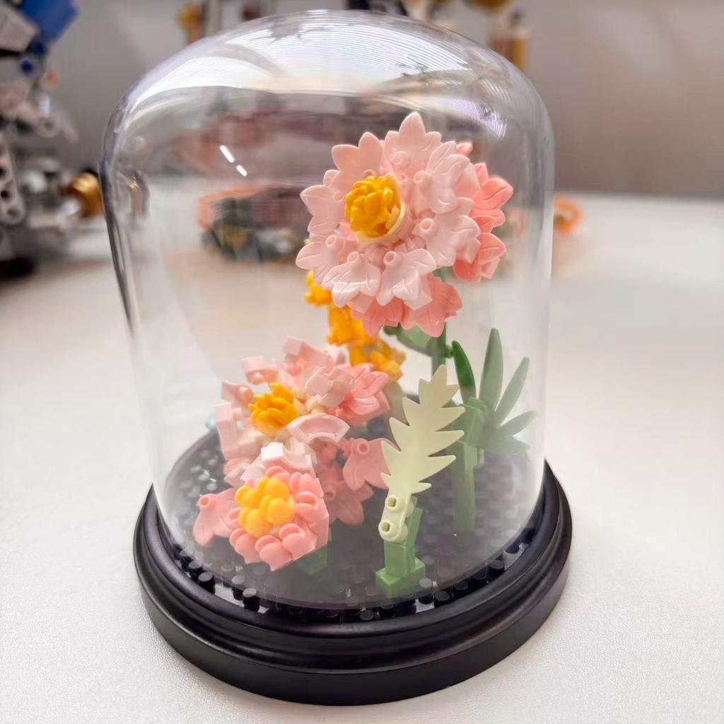 Micro-Particle Building Blocks For Flower Assembly, Home Desktop Decorations, Mother'S Day, Valentine'S Day, Christmas, Birthday Gifts