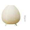 Paper Table Lamp LED Bulb Nordic Modern Minimalist Paper Lantern Nightstand Desk Light for Bedroom US Plug