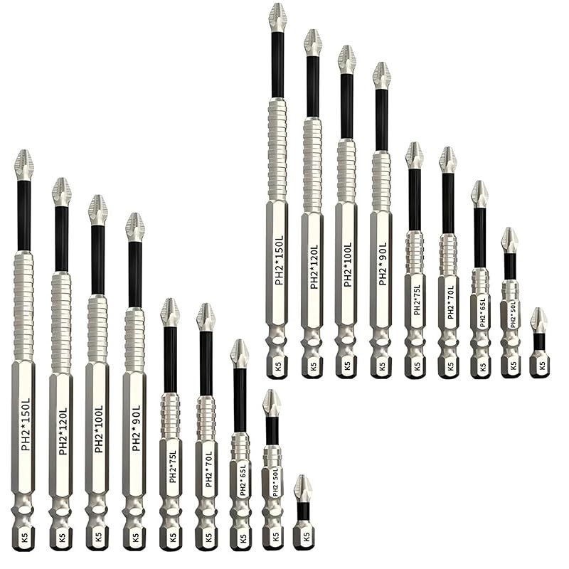 High-Magnetic Screwdriver Drill Bit Set, Lagonshop Durability Driver Bit, Electric Precision Screwdriver Set, Anti-Slip Electric Precision Sets (2*