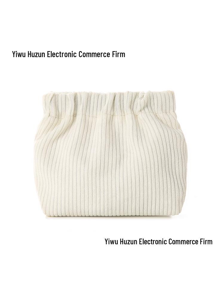 Kord Samt Druckknopf Kosmetik- & Schmuckbeutel