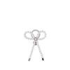 Pearl Ribbon Charm White