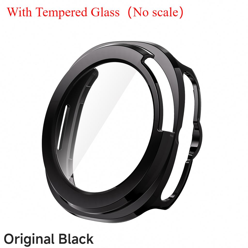 Protector Case For Samsung Galaxy Watch 8 Classic PC Hollowed Cover Protective Bumper Shell Tempered Glass Screen Accessories