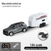 1:64 Mini Precision Alloy RC Off-Road Car with Trailer, Adjustable Speed, 2.4G Charging