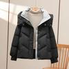 Coat for Women Fleece Thickened Plush Autumn Winter Double Layer Windbreaker Oversize Waterproof Casual Zipper Hooded Jacket
