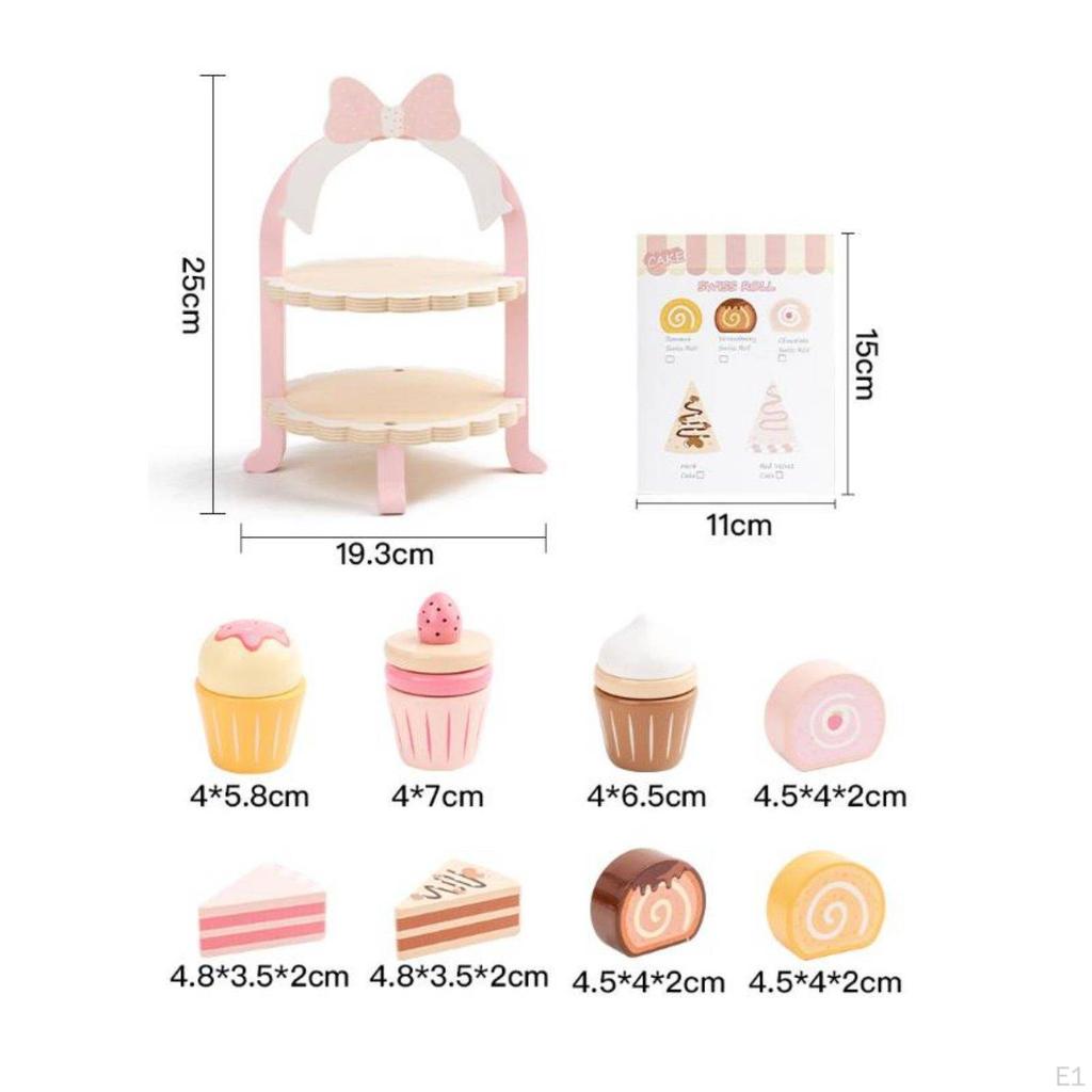 Pretend Afternoon Tea Set Promotes Interactive Play Playset Solid Wood Construction