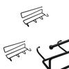 Iron Wallmounted Organizer With Removable Hooks For Kitchen Bathroom Storage And Towel Hanging
