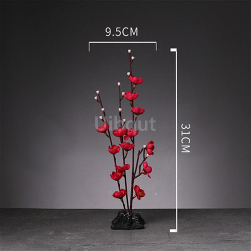 Japanese style plastic simulation flower Blossom Peach Blossom Ornament Sushi sashimi ornament Decorative artificial flowers-A