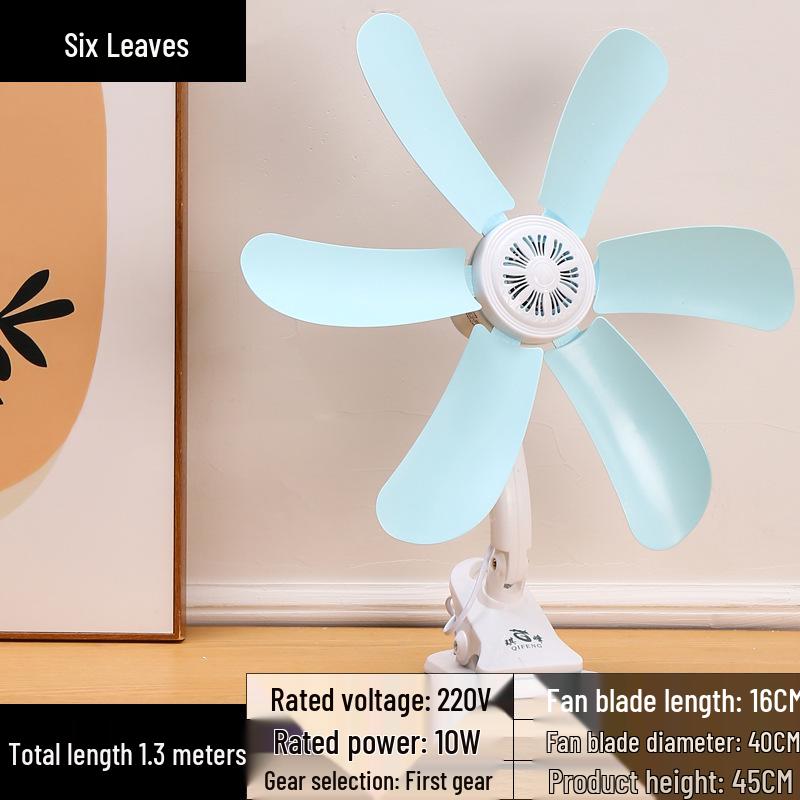 Compact Silent Clip Fan for Dorm and Bedroom