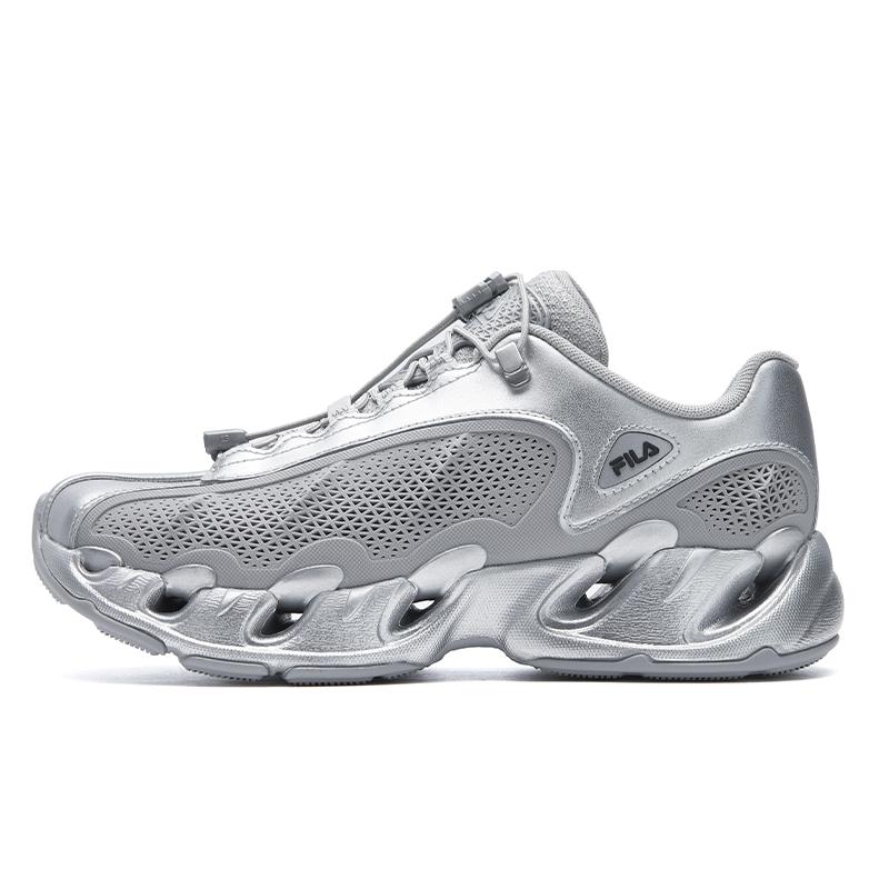 FILA VETTA Cushioning Abrasion Resistant Breathable Lightweight Low top Chunky Sneakers Women's Space Silver F12W623118FSV