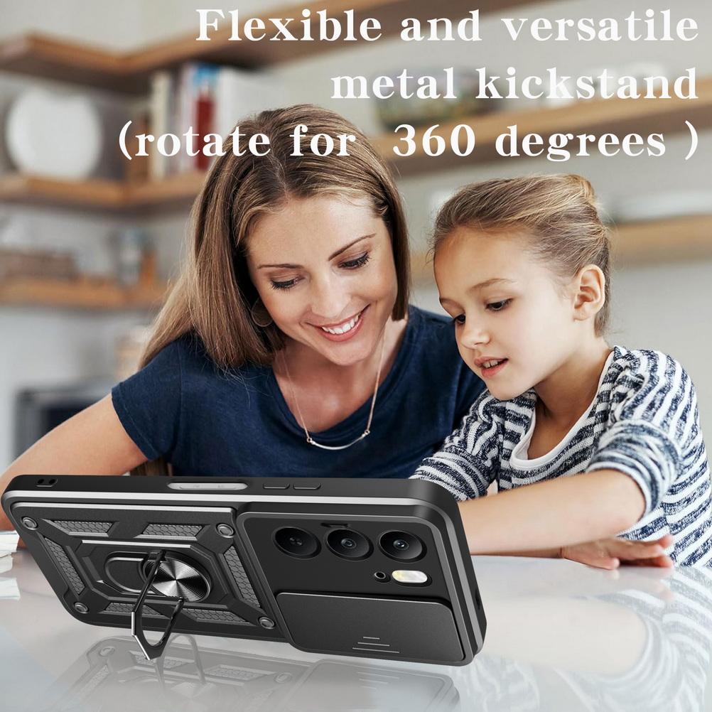 Custodia Protettiva per Fotocamera per Realme C75 C61 C63 C65 C67 C51 C53 C55 C35 C21y Realme 14X GT 7 Pro 3 Neo 5 V60 Pro Cover ad Anello Armatura