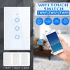 1000W 90-250V Wifi Touch Schalter 1/2/3 Gang Switch Smart Light Switch Panel Wall Interruptor App-Steuerung Schalter