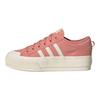 adidas Originals Nizza Platform Comfortable Fashion Durable Height Increasing Low Top Canvas Shoes Women Sneakers Pink JQ9149