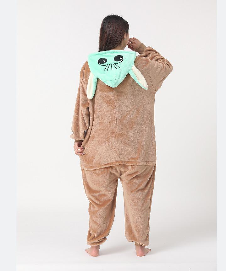 Erwachsene Flanell Rentier Einteiler Pyjamas - Dicke Winter Homewear