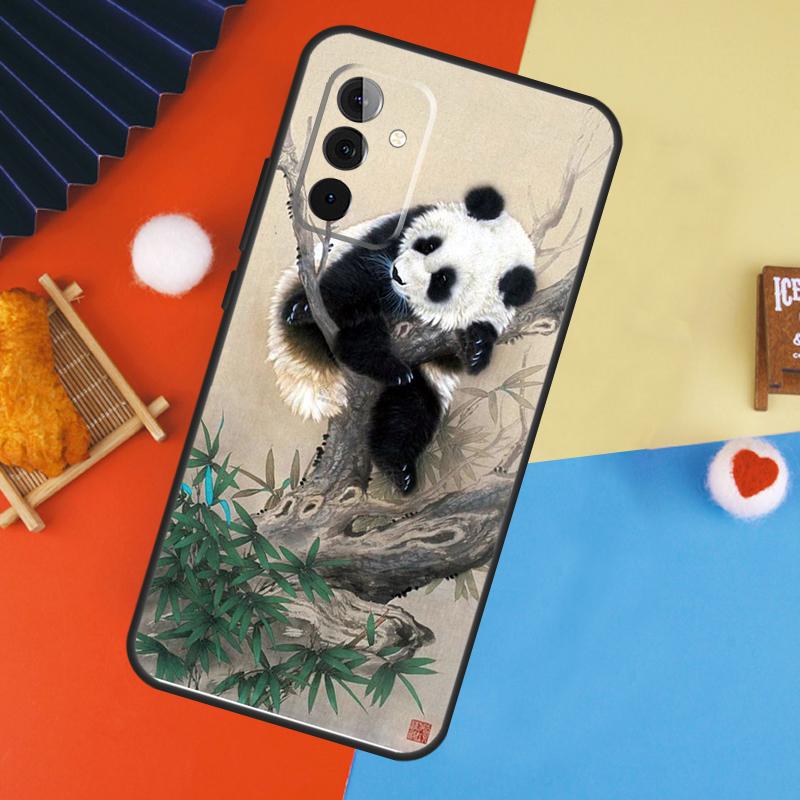 Panda Animal Cute Bear Case For Samsung Galaxy A53 A33 A13 A54 A34 A14 A56 A36 A16 A06 A12 A32 A52 A35 A17 A15 A55
