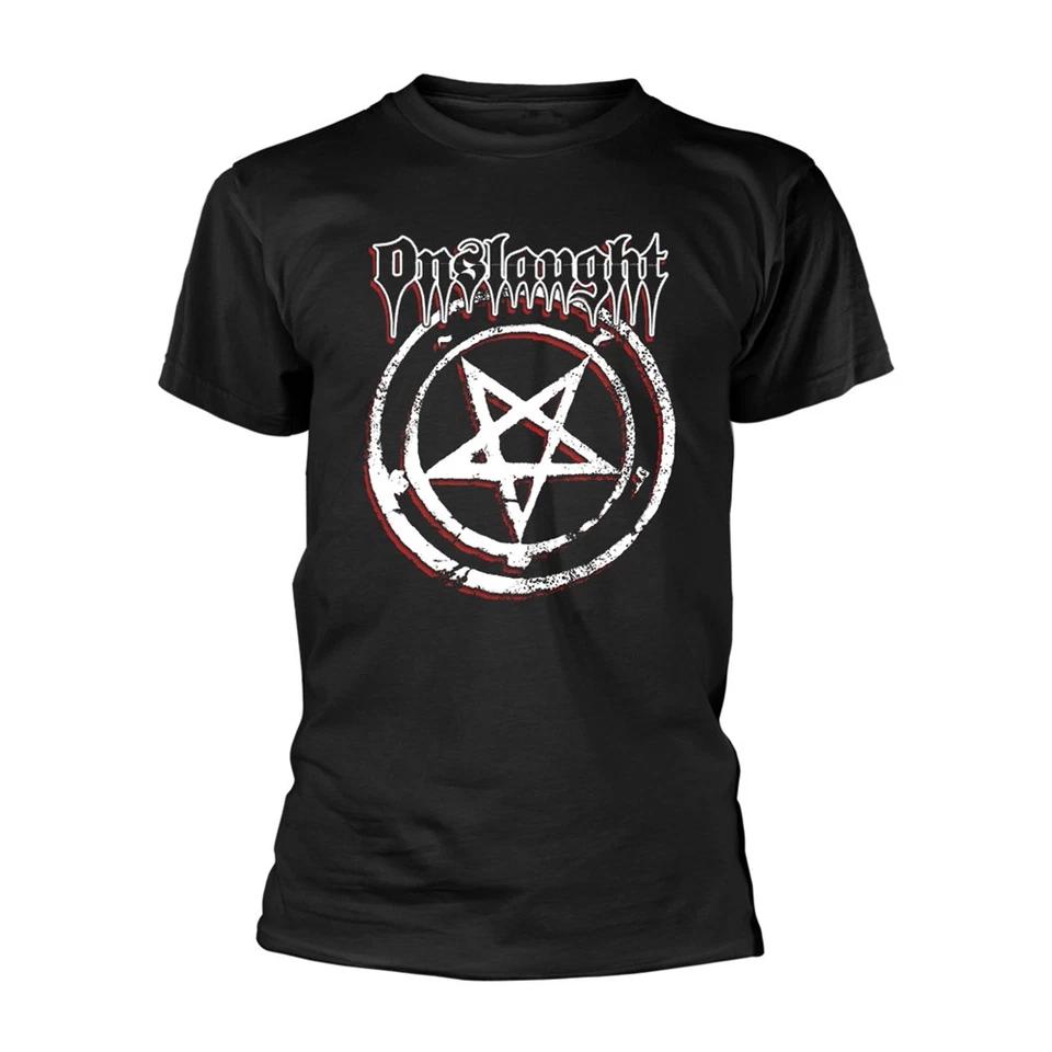 Onslaught Pentagram Licensed T-Shirt Men's-