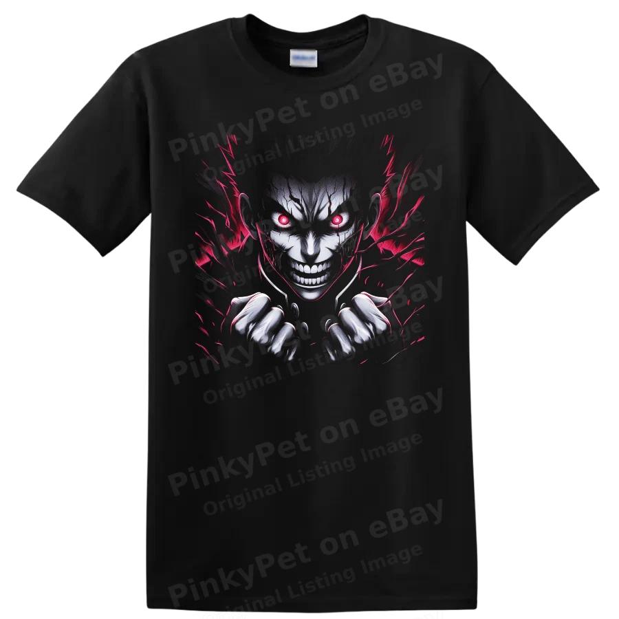 Garou Anime T Shirt Red Eye Dark Villain Manga Graphic Streetwear Tee Gift Art
