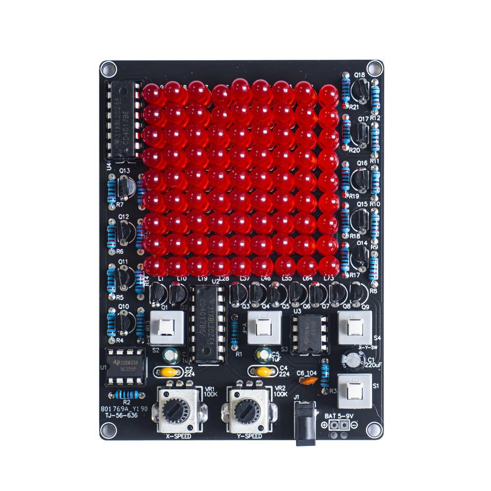 Adjustable Speed DIY LED Chasing Light Kit for Game X/Y Axis Movement