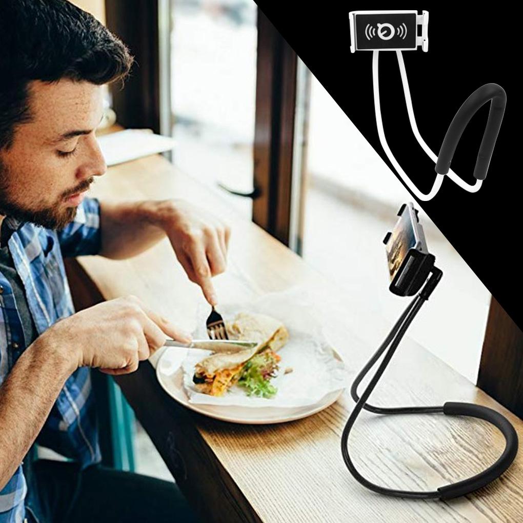 Flexible Neck Hanging Phone Holder Stand for Desktop Bed Sofa Car Bracket Selfie