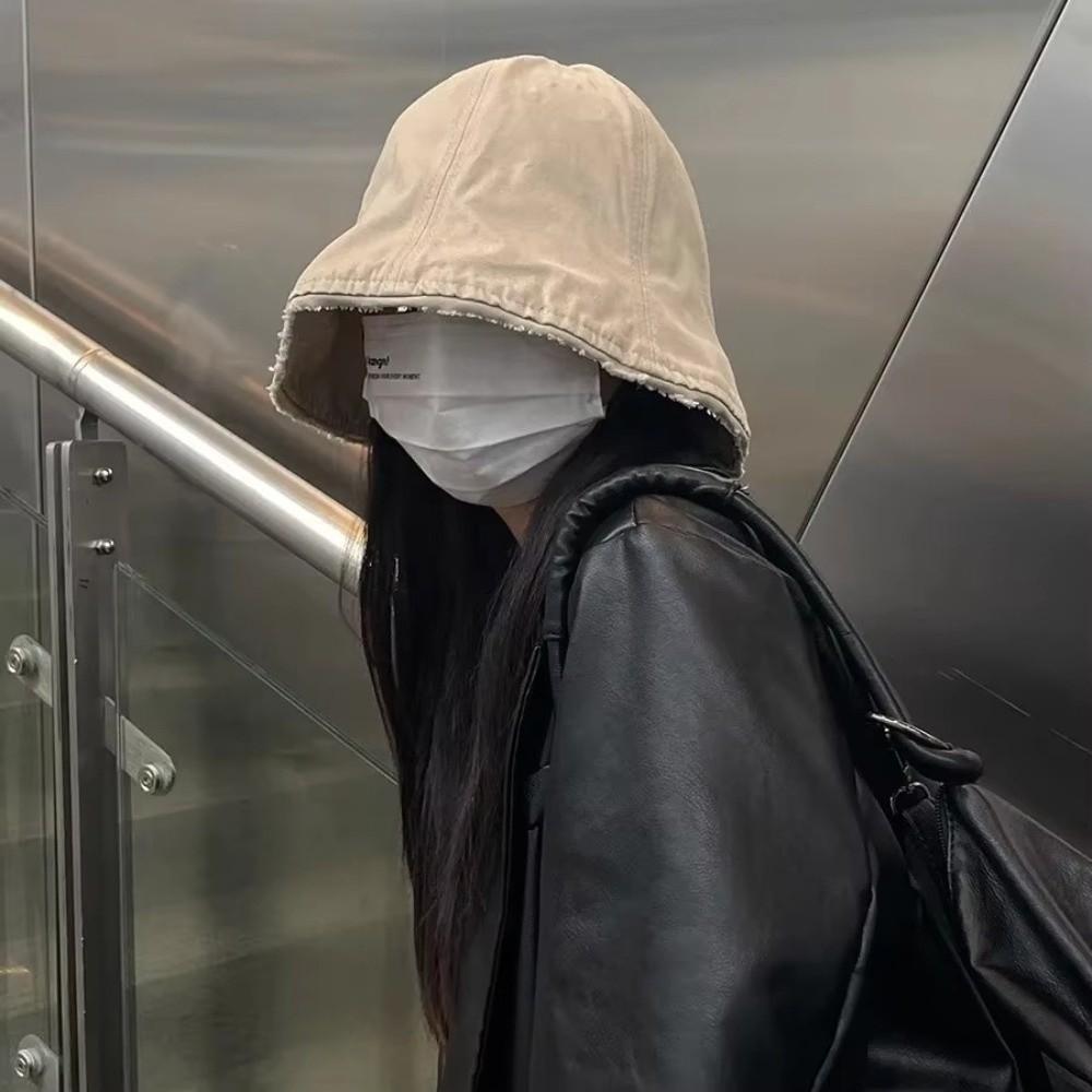 Foldable Fisherman Hat Oversized Brim Sun Protection Cap Casual Bucket Hat  Unisex