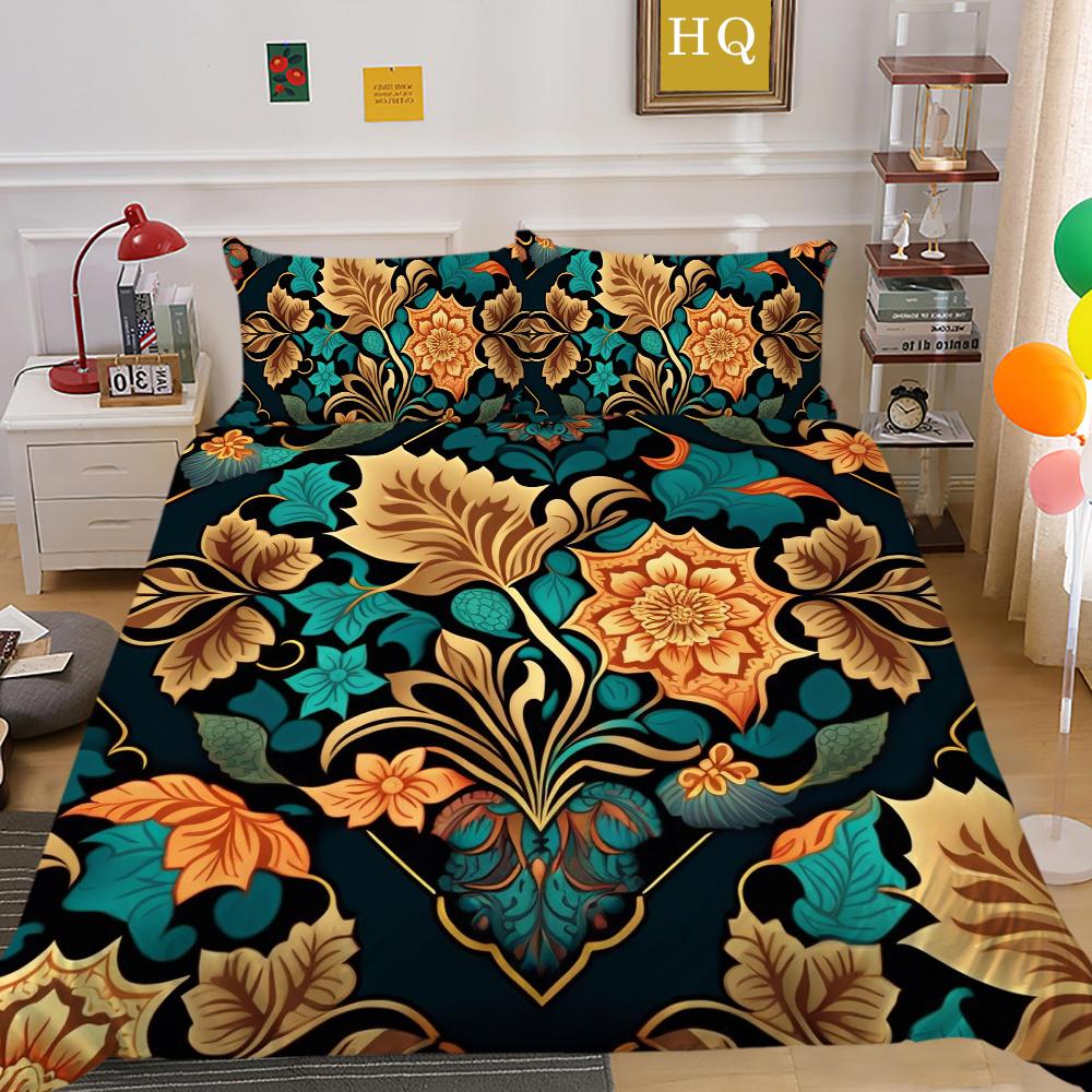 Bedding Cover Set High Quality Paisley Printing Children Bedspread Double Size Polyester Home Textiles