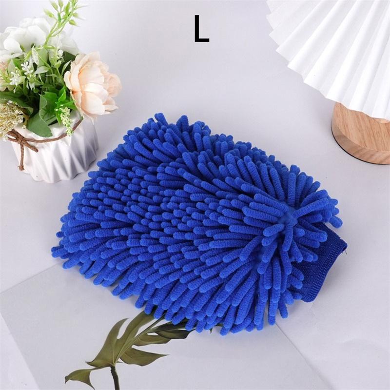 Car Wash Gloves Chenille Glove Plush Rags Thickened Double-sided Car Supplies Cleaning Tools Auto Acessories Car Detailing