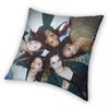 Federa Cuscino Katseye Kpop Girl Group Federa Cuscino Stampata in Poliestere Custodia Cuscino Decorativo da Divano per Casa Quadrata 40x40cm