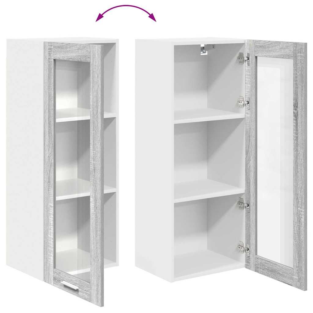 Hanging Cabinet Grey Sonoma 40 X 31 X 100 Cm Particleboard