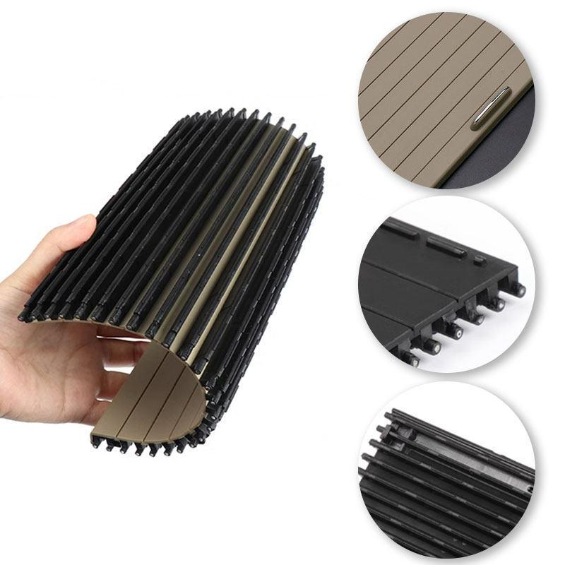 For Mercedes Benz ML GL GLE GLS Class X166 W166 W292 Car Center Console Drink Cup Holder Panel Shutter Slide Roller Blind Cover