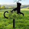 Cat Flower Pattern Memorial Grave Marker Creative Pet Memorial Stake Gift Cat Memorial Sign  Yard