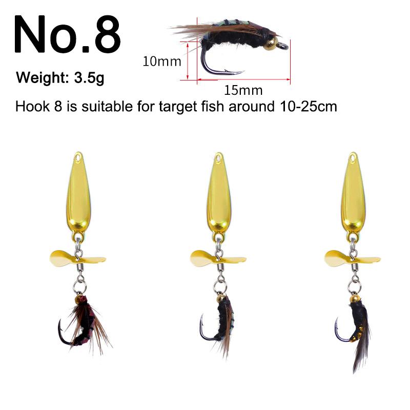 

Набор для ловли рыбы нахлыстом, спиннинговый пропеллер, дыня, блестки, искусственная приманка, микронабор для ловли рыбы, приманка Horse Mouth Bucktails White Stripe