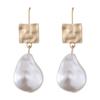 Boucles d'oreilles en perles baroques de mode classique