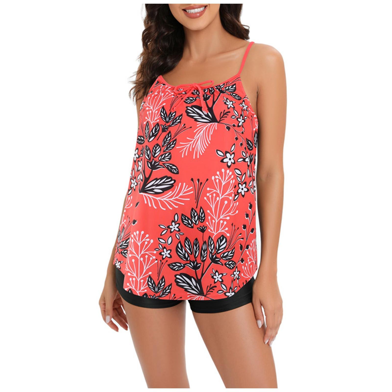 

Женский разделенный купальник с накладкой на грудь без стального бюстгальтера Купальник с принтом L оранжевый