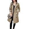High-quality Khaki Trench Coat Women's New Spring Clothing Medium and Long Early Spring Thin Jacket Women's Clothing