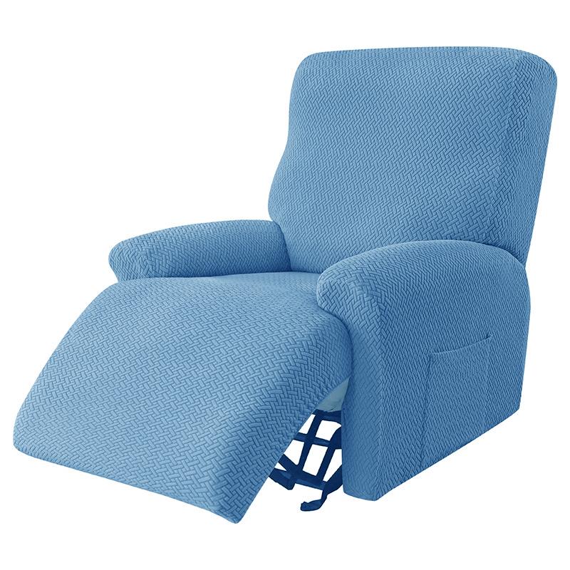 1 Seatewest Design 4-Piece Recliner Chair Cover Stretch Non-Slip Jacquard Recliner Sofa Slipcovers Protector Covers for Pet Kid