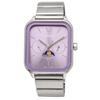 Casio Standard Moon Phase Analog Watch MTP-M305D-6AV Metal Band Lilac Men's