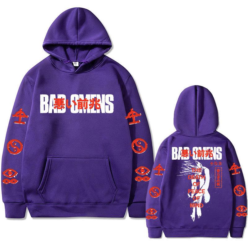 Bad Omens Band Tour 2023 American Music Hoodie Autumn Winter Fleece Streetwear Tops