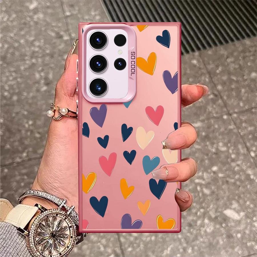 Case for Samsung Galaxy S26 S24 FE S25 S23 S20 FE Note 20 Ultra S25Edge S21 S22 Ultra Phone Cover Creative Love Art
