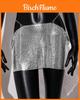 Female Summer Metallic Sequin Mini Skirt With Spliced Fabric For Streetwear Fashion