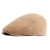 Meeste retro täiustatud müts ühevärviline vabaaja kaasaskantav päikesekaitse UV-vastane Kirjanduslik uudistepoisi müts Eesmine kork Naiste inglise stiilis barett