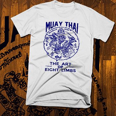 T-shirt Muay Thai Pugilato Thailandese Sak Yant combattimento Tatuaggio Pugile Thailandese Arti Marziali maglietta