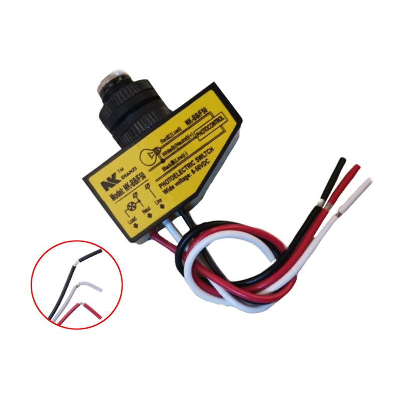 Automatic Light Sensor Control Switch NK-BB/F50 3.5A DC12V 24V 36V 48V Dusk to Dawn Photocell Switch