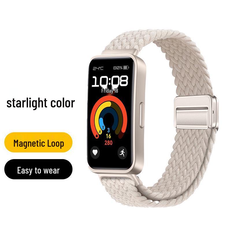 Huawei Band 10 Nylon Woven Strap with Magnetic Buckle for Smart Band 8/9